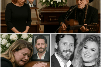 No Stage. No Lights. Just Willie Nelson, His Old Guitar, and a Casket Covered in White Lilies. The Song He Chose for Brandon Blackstock’s Funeral Stopped Time, Silenced the Room, and Left Reba McEntire in Tears. When the Final Note Faded, He Stepped Forward, Placed His Hand on the Casket, and Whispered Something No One Will Ever Forget. What Did He Say?