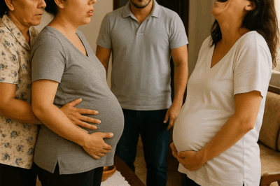 When My Mother-in-Law Opened the Door With a Smile and Welcomed My Husband’s Eight-Month-Pregnant Mistress Into Our Home, Saying It Was ‘To Take Care of Me,’ I Thought I Was Living Inside a Nightmare — My Heart Pounded as I Watched Them Settle In, Every Glance Between Them Like a Knife in My Chest — But Then, Instead of Crying or Breaking Down, I Suddenly Burst Into Laughter, and the Words That Came Out of My Mouth in That Moment Made Everyone in the Room Turn Pale and Silent, Shattering the Illusion Forever”