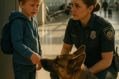 The airport was calm that Sunday morning until a faint cry broke the silence. A little boy, no older than five, stood alone by a vending machine, clutching a backpack almost bigger than him. When Officer Janet Miller knelt down and asked if he was okay, he trembled, then burst into tears. “My mommy won’t wake up… I called her and called her, but she didn’t open her eyes.” In that moment, the officer knew this wasn’t a lost child — it was a race against time. What happened next stunned everyone who heard the story.