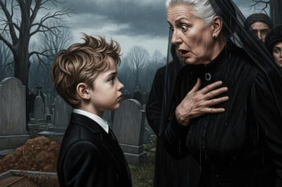 “The Funeral Fell Silent When the Mute Boy Suddenly….