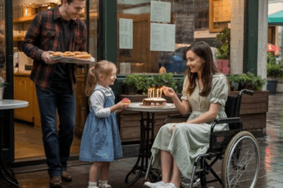 “The City’s Most Powerful CEO Never Meant for His Paralyzed Daughter to Spend Her Birthday Alone — Yet When a Single Dad With a Stranger’s Courage Walked Into the Empty Garden Carrying Something Small but Mysterious, He Changed the Girl’s Day, the Father’s Heart, and the Family’s Story Forever”
