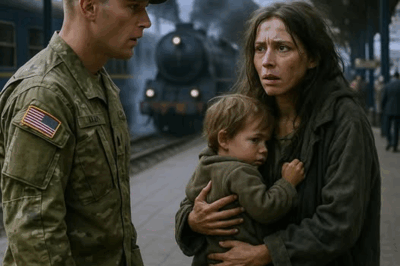 At the Train Station, He Was Met Not by His Fiancée, but by a Homeless Woman with a Child… The Soldier Froze: «WHO ARE YOU?»