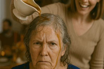 Thanksgiving dinner was supposed to be warm. Instead, my daughter-in-law humiliated me, dumping gravy on my head as everyone giggled. They thought I would sit quietly. But when the notary arrived with documents Jessica had hidden for years, the feast turned into a reckoning—and her perfect image shattered forever.