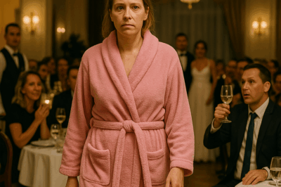 Fifteen Years of Marriage Were Supposed to Be Celebrated With Elegance and Champagne. Instead, A Wife Walked Into the Restaurant Wearing Nothing but a Bathrobe and Slippers, Shocking the Entire Crowd. Guests Gasped, Waiters Stumbled, and Her Husband’s Face Turned White. The Reason Behind Her Appearance Exposed a Truth No One Expected. 😱😲
