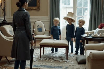 Billionaire triplets broke seventeen nannies—until one stormy morning, a mysterious woman arrived. She didn’t run. She didn’t scream. And in the mansion where scandals are buried deep, she found something far more shocking than mischief: the truth about the night their parents died.