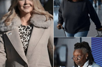 “Unbelievable Twist: Whoopi Goldberg’s Sudden Departure Turns Into a Media Nightmare—Airport Chaos and Karoline Leavitt’s Bold Move Leave America Reeling!”