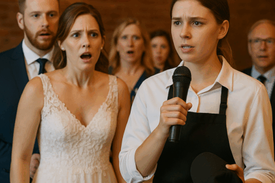 The Celebration Was Perfect Until a Waitress Interrupted With Words That No One Expected. Moments Earlier, The Bride Had Boasted She Rescued the Groom From His Past—But Then His Daughter, Disguised Among the Staff, Revealed Herself. The Shock That Spread Through the Wedding Hall Left the Newlyweds and Guests Speechless