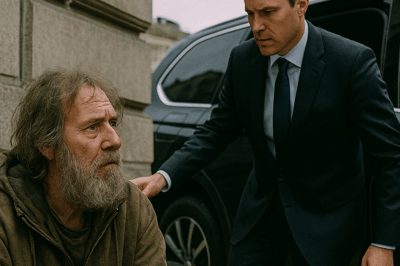 They mocked him, ignored him, crossed the street to avoid him. For seventeen years, Richard Collins was invisible. Then one gray morning, a black SUV pulled up, a suited man opened the door, and spoke words that silenced the city: “It’s time. Please, come with us, Mr. Collins.”