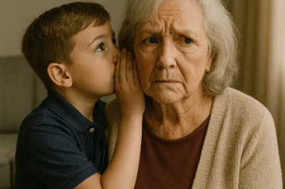 Her Grandson’s Whisper Changed Everything: “Grandma, They’re Going to Make You Sign Papers Tonight.” Instead of Confronting Them Immediately, She Played Along, Acting Hurt and Stepping Out of the Room. Minutes Later, When She Returned With What She Had Prepared in Advance, The Entire Family Was Left Stunned Into Silence