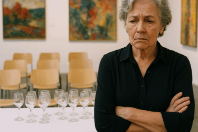 “At Sixty-Two, I Finally Had My First Solo Exhibition. Seventeen Glasses Waited, Seven Chairs Reserved—But My Children Never Came.