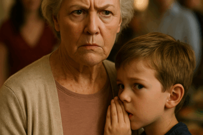 At A Birthday Celebration That Should Have Been Filled With Cake And Music, A Grandmother Felt Out Of Place—Until Her Grandson’s Terrified Whisper Urged Her To Walk Out Instantly. Minutes Later, The Truth Behind His Warning And The Secret Her Son Had Been Hiding Emerged, Transforming A Family Gathering Into A Shocking Revelation