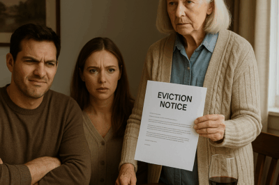 “How does it feel to be a loser?” my son-in-law laughed. They planned to send me to a nursing home to get me out of the way. I waited until they finished mocking me, then I handed them a piece of paper. It wasn’t a thank you note. It was their eviction notice, their smiles faded as they began to read…