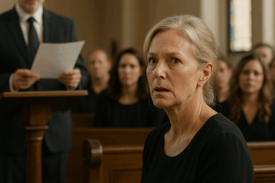 “At My Ex-Husband’s Funeral, Laughter and Whispers Followed Me Down the Aisle. His Wife Rolled Her Eyes, and My Daughters Pretended I Didn’t Exist.