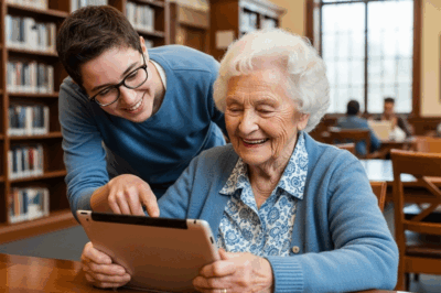 Margaret, 74, noticed the boy right away. Every Tuesday and Thursday after school, he’d sit alone at the sticky corner table in the back of the Chicago Public Library. Not reading. Not doing homework. Just….. staring at the empty space where a laptop should be. His name was Elijah, she’d learned by listening to the librarians. His shoes were too big, scuffed at the toes. His coat had a hole near the pocket.