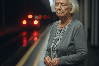 My Daughter’s husband called me a burden, then abandoned me at a deserted train station, penniless, thinking I was just a helpless old woman. “Family takes care of family, right?” he sneered, demanding my life savings. He thought a night of fear would break me. I borrowed a stranger’s phone and made the call. “Mr. Harris,” I said to my private banker. “I think it’s time to make a call.”