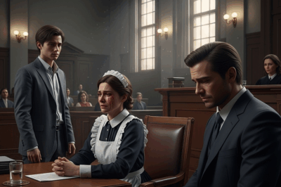 The gavel echoed through the packed courtroom as neighbors, strangers, and friends held their breath. At the center of it all stood Ethan — a young man with trembling hands and eyes clouded by regret.