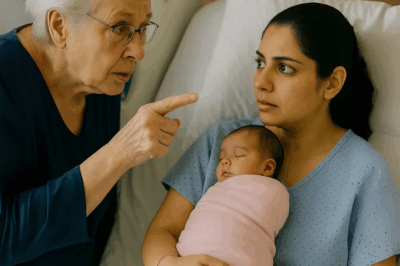 For nine months, she endured humiliation. Every family dinner, her mother-in-law suggested the baby wasn’t her son’s, spread rumors to relatives, and tore apart her dignity. She kept silent, hoping the arrival of her granddaughter would melt a hardened heart. But when the baby came, instead of joy, the door opened to accusations: “This child isn’t my son’s!” And then the cruelest insult of all — her mother-in-law calling the infant a monster. Something inside her snapped. What happened in that hospital room changed everything, exposing a family war that had been simmering for years.