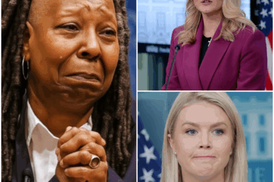 TEARS ON LIVE TV: Whoopi Goldberg’s Emotional Apology in $800 Million Karoline Leavitt Lawsuit Stuns Viewers, Freezes “The View” Studio, and Sparks a Legal Firestorm That Could Redefine Media Accountability