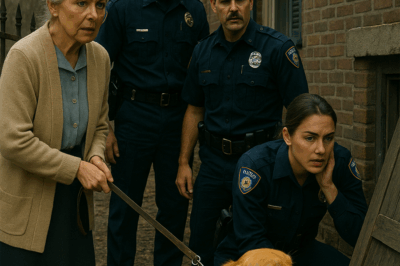 A Golden Retriever Kept Scratching at an Old Cellar Door — Then Everyone Froze When the Police Officer Heard What Was Inside