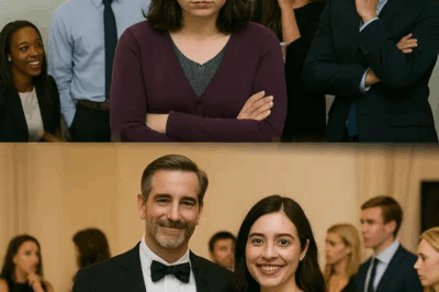 The new employee in the office was the target of mockery—until she showed up at the company banquet with her husband, and everything changed