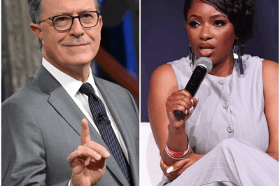 “BREAKING: ‘If CBS Had Known… They Never Would Have Let Colbert Go.’ Months after the stunning cancellation of The Late Show, Stephen Colbert has roared back onto the late-night stage with a twist no one saw coming—teaming up with Jasmine Crockett in a raw, unscripted experiment already rattling television’s foundations. Insiders whisper of panic inside CBS, fans are electrified, and rivals are circling as the unlikely duo mix Colbert’s razor-sharp wit with Crockett’s fearless commentary. Is this the dawn of a new era that could rewrite late-night forever—or a daring gamble destined to implode under its own weight?”