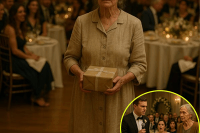 In a glittering banquet hall filled with chandeliers, music, and applause, the groom raised his glass, spoke of ambition, mocked his childhood, and then humiliated the frail woman in the faded dress—his own mother—telling her she was no longer welcome at his wedding. Gasps rippled through the crowd as Maria trembled, but instead of leaving in shame, she stepped forward, asked for the microphone, and began a speech no one expected. With every word—stories of sacrifice, hunger, rain-soaked nights, and the love that built his dreams—the silence deepened. And then, when she reached her final sentence, the entire room froze.