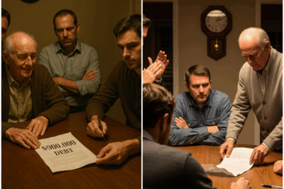 I Took My Father’s $900,000 Debt—A Year Later, His Secret Changed Everything  When my father returned from the hospital, his silence unsettled me. His shoulders sagged, his once-proud frame looked smaller, weaker. Without saying a word, he placed a single folded document on the table.
