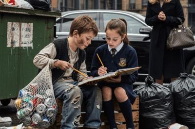 Billionaire Sees A Homeless Boy Teaching Her Daughter — What She Did Next left Everyone speechless