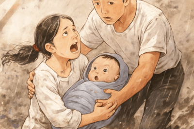 On a night when the rain refused to stop and the river rose higher than anyone in Willow Creek had ever seen, a young mother found herself clutching her baby in the middle of a street that had become a raging sea, screaming into the storm with no one to hear