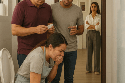 I was sh0cked to see the maid, just in time to prepare the food, ran into the bathroom to vomit