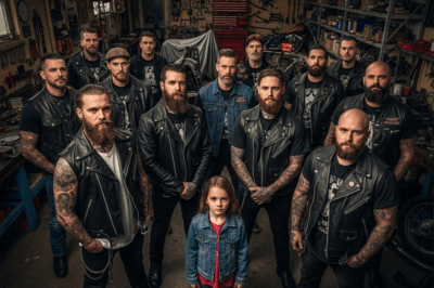 It was midnight in a smoke-filled biker bar when the doors creaked open and a tiny girl in Disney princess pajamas stepped inside, her tear-streaked face turning every tattooed head in the room. She didn’t flinch at the leather, the scars, or the roaring engines painted on jackets; she walked straight to Snake