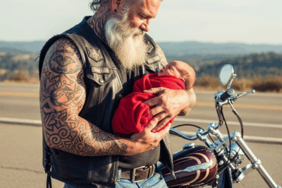 The biker cut off his own club’s patches to wrap a freezing newborn baby someone had abandoned in a dumpster in the parking lot.1