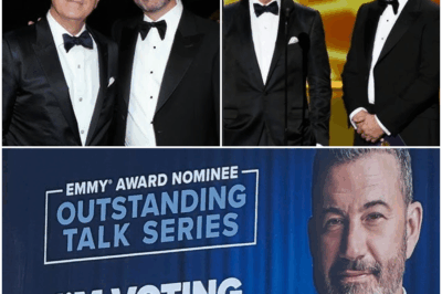Jimmy Kimmel Drops Bombshell Billboard—Publicly Defies Hollywood, Risks Career to Back Cancelled Stephen Colbert! What Hidden Scandal Lies Behind CBS’s Sudden Axing of “The Late Show”?
