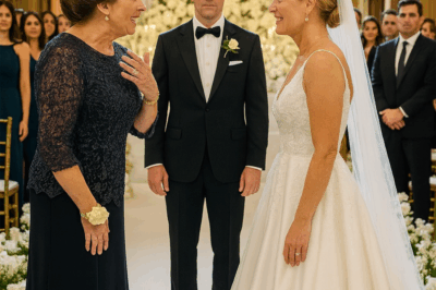 It wasn’t the stunning, custom-made gown I had spent months designing, the one I had cried happy tears over during my final fitting. Instead, a monstrosity hung in its place—an off-white, bargain-bin tragedy of plain, cheap lace and stiff fabric that looked like it had been pulled from a clearance rack.