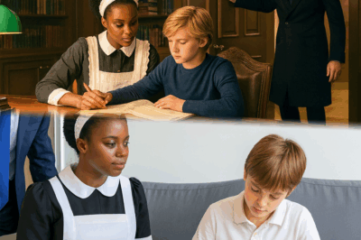 Billionaire’s Son Failed Every Test — Until the New Black Maid Taught Him One Paper crumpled and tossed into corners of a room that felt too big for a 12-year-old boy. Test sheets littered his desk like broken promises. Each one marked with red ink.