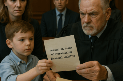 The Day My Son Saved Me: A Courtroom Secret That Shattered a Lie