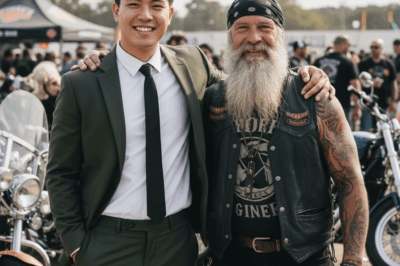 The biker who raised me wasn’t my father; he was a dirty mechanic who found me sleeping in his shop’s dumpster when I was fourteen.