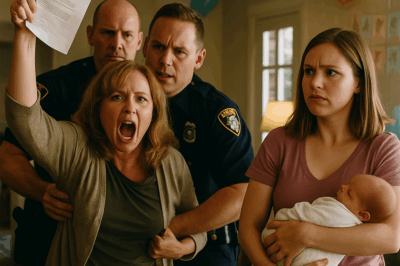 My mother-in-law ruined my baby shower by screaming that she was the baby’s “real mommy.” Then, she snatched the gifts from my hands and threw them to the ground. I didn’t argue. Instead, I called the police. When they arrived and arrested her for disorderly conduct, my husband was furious—until I showed him the video.