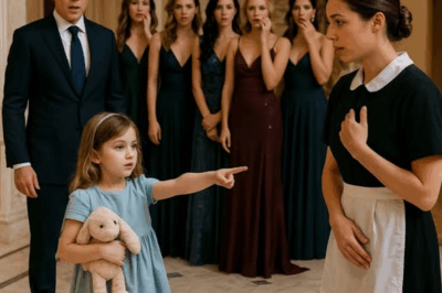 A billionaire had brought in models so his daughter could choose a new mother—but she pointed at the maid and said, “I want you to be my mommy.”