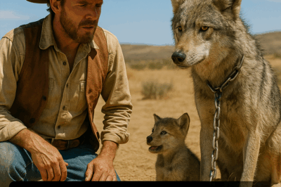 A Cowboy Finds A Wolf Chained To Her Pup… What Happened Next Nobody Could Believe