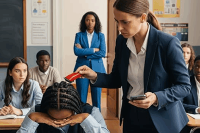 She Thought Humiliating a 12-Year-Old Black Student by Shaving Her Braids Was Discipline — But the Teacher’s Arrogance Collapsed When the Girl’s Mother Arrived and Turned the School’s Hallways Into a Battlefield for Justice