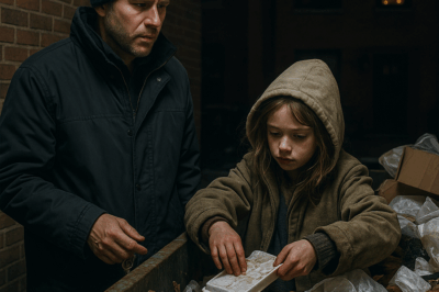 Single Dad Saw a Little Girl Searching Trash on Christmas Eve — And the Truth Left Him Stunned