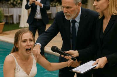“She Warned Her Fiancé: If You Ever Humiliate Me Like That, I’ll Leave You. On Their Wedding Day, He Did It Anyway—Shoving Her Into the Pool as Cameras Rolled. But He Didn’t Expect Her Father to Grab the Microphone and End the Celebration With a Shocking Announcement”