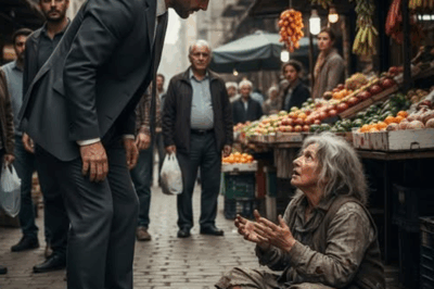 Millionaire Kicks Beggar in Market — Then Realizes She Is His Lost Mother
