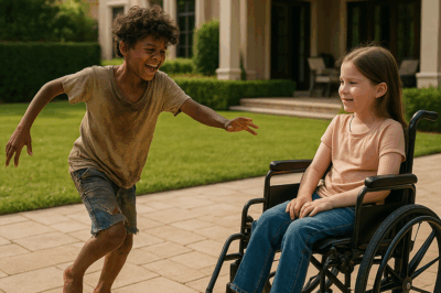 Billionaire Surprises Homeless Boy Dancing With His Paralyzed Daughter