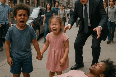 Homeless black woman collapsed on the side of the road, her two-year-old twins cried in despair just as a billionaire passed by and the ending…