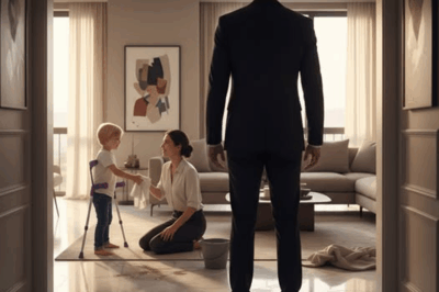 “He Expected Silence, He Found a Revelation: When a Powerful Businessman Came Home Early, He Discovered His Disabled Son Bonding With the Maid in a Way He’d Never Seen Before—The Tender Moment That Collapsed Walls of Wealth, Forced a Father to Confront His Distance, and Unveiled a Secret Strength”