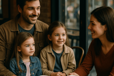 “A Billionaire CEO Put On Cheap Jeans, Borrowed a Used Seat, and Disguised His Daughters as a Worker’s Kids to Test True Love—But When He Met a Sweet Teacher Who Loved Him Without Knowing His Fortune and Treated His Girls Like Treasures, His Entire Life Changed Forever.”