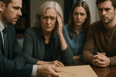 After their father’s death, two siblings inherited $50 million, shattering their mother and igniting lawsuits. But just as the family was tearing apart, the lawyer revealed a hidden envelope. “You’re not prepared for this,” he warned. What their father had really concealed made the $50 million look insignificant.