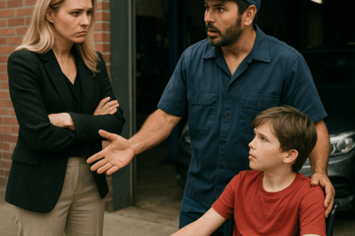 “She Was a Powerful Millionaire Used to Luxury Cars and High Society, But When She Found Her Grease-Stained Mechanic Defending Her Wheelchair-Bound Son, She Discovered a Secret About Him That No One Could Have Imagined—And It Changed the Way She Understood Love, Loyalty, and What Truly Makes a Family.”